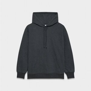 TNA Cozy Fleece Boyfriend Hoodie  Heather Dark Grey Medium Original Logo